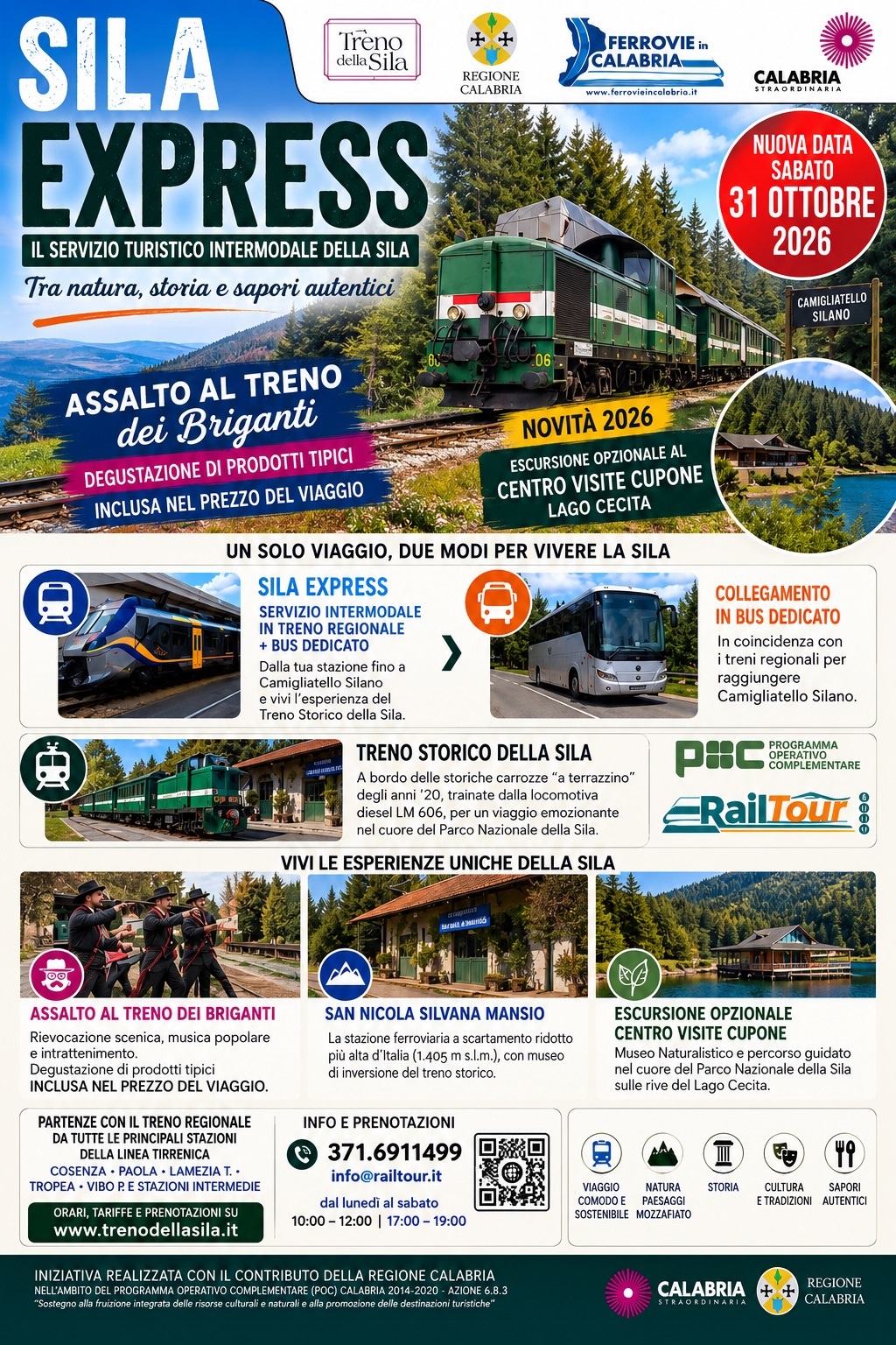 Sila Express alla scoperta del Parco Nazionale con Treno Storico