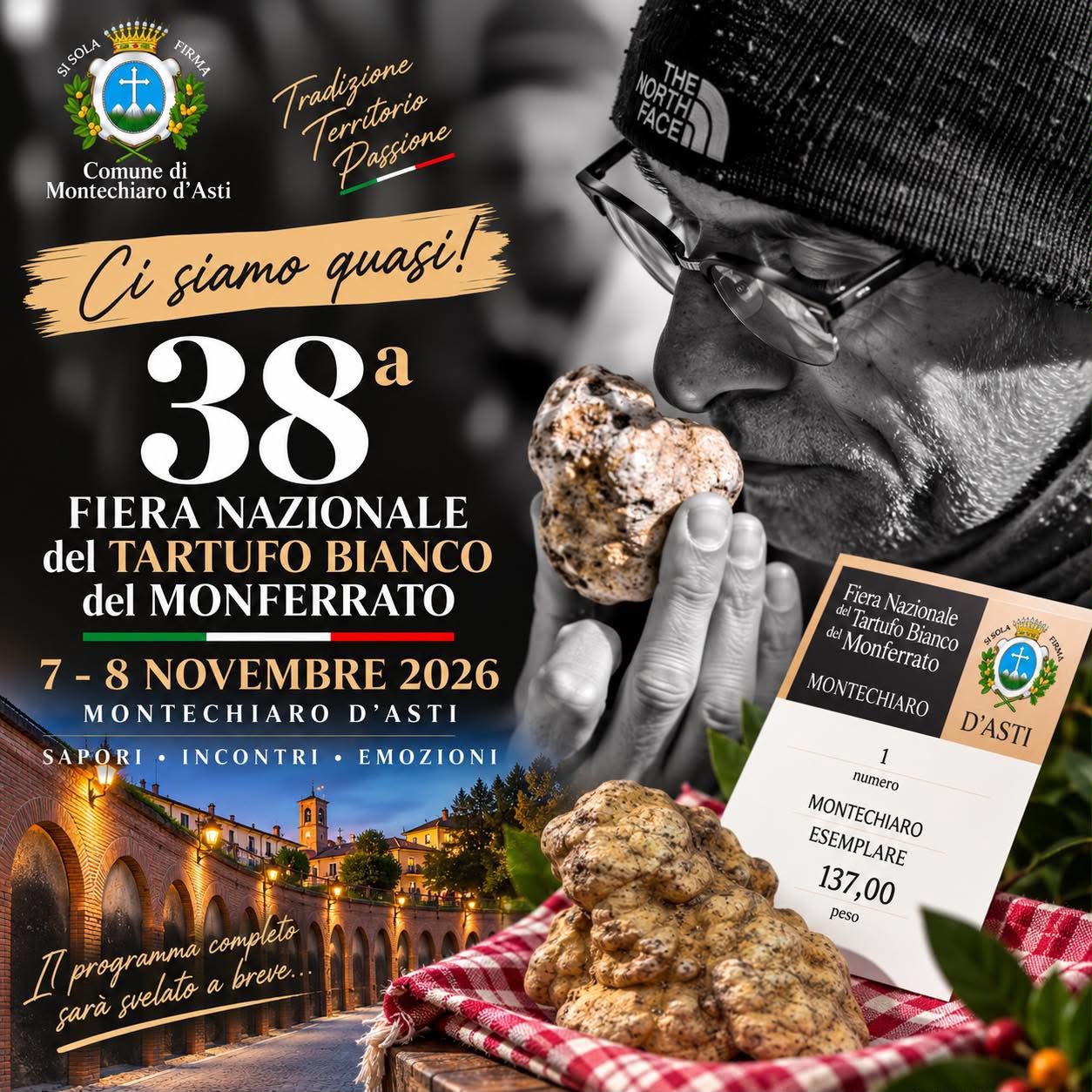 TRENO DEL TARTUFO – FIERA NAZIONALE DEL TARTUFO DI MONTECHIARO D’ASTI
