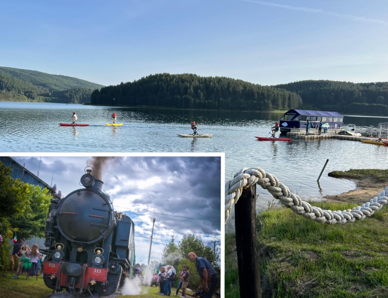 Itinerari dell'Acqua - Viaggio in treno storico e battello elettrico sul lago Arvo